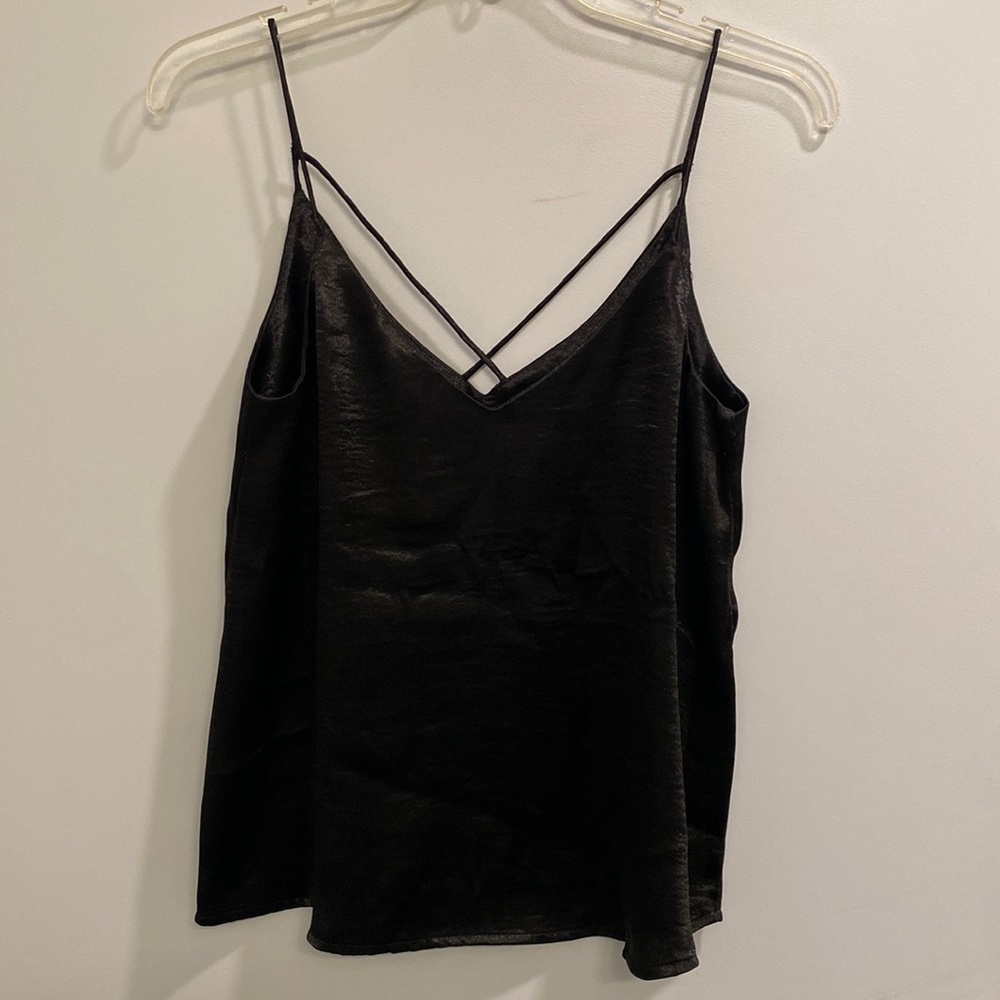 H&M Black Jersey Camisole Top size 6